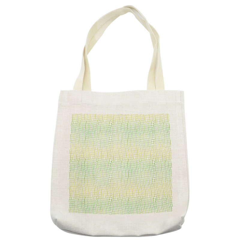 Vertical Waves Polka Dots Tote Bag