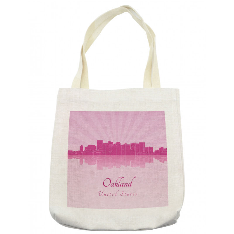 Calligraphic City Skyline Tote Bag