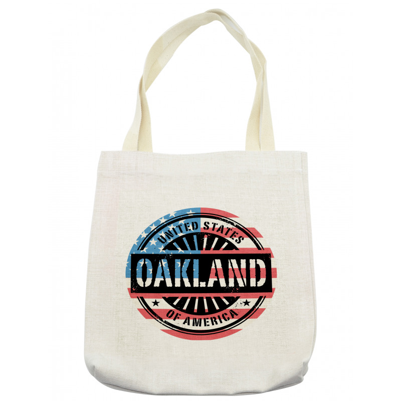 Grunge Style American Text Tote Bag