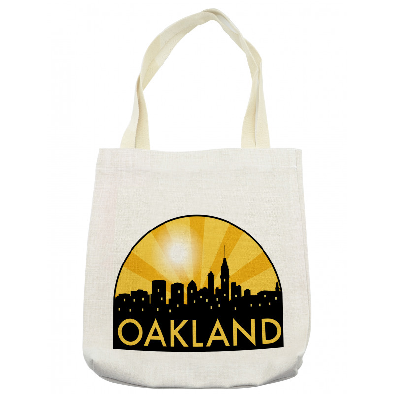 Sunburst Effect Buildings Tote Bag