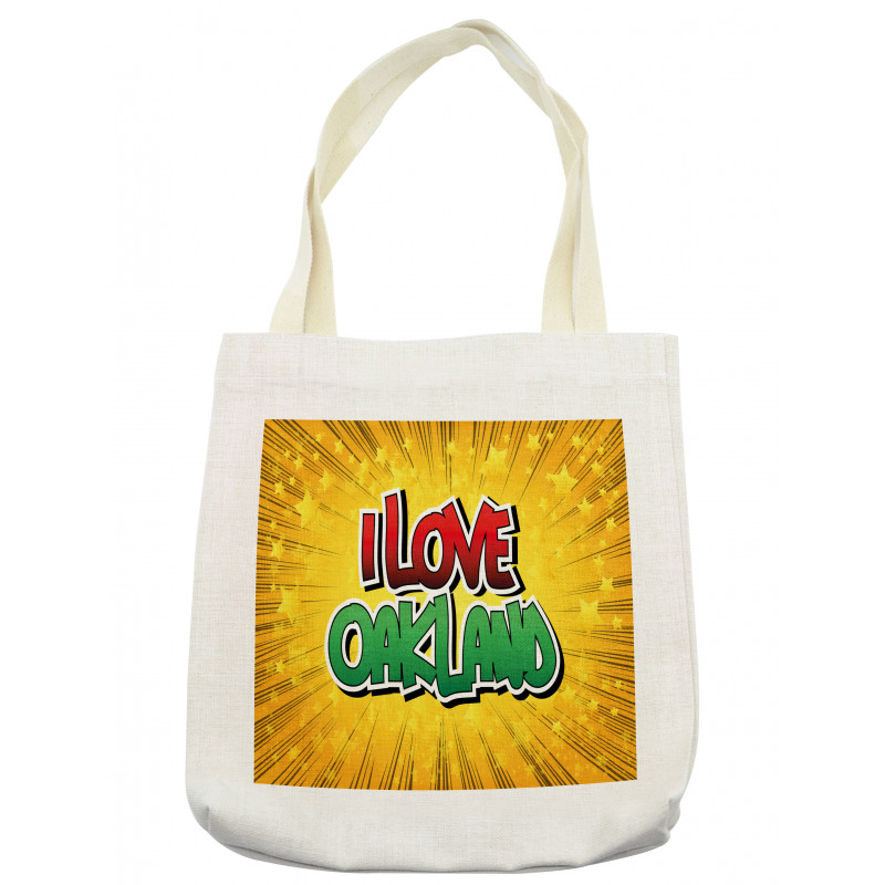 Typographic Pop Art Style Tote Bag