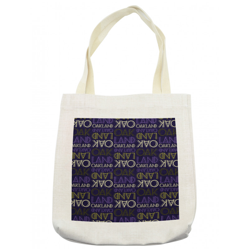 Repeating Modern Lettering Tote Bag