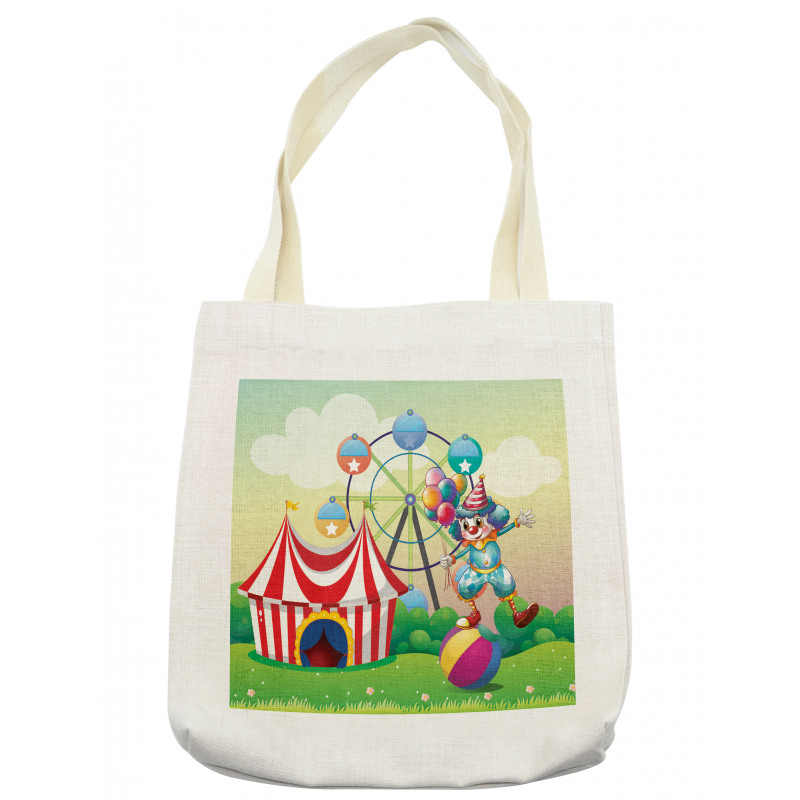 Clown Inflatable Ball Tote Bag