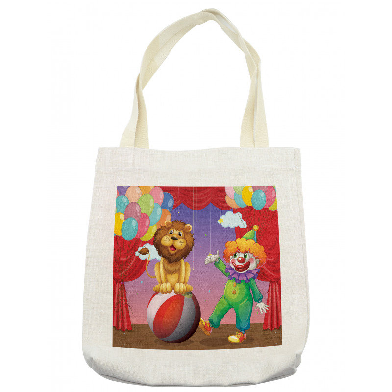 Lion Clown Performance Tote Bag