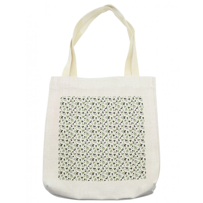 Botanical Branches Leaves Tote Bag