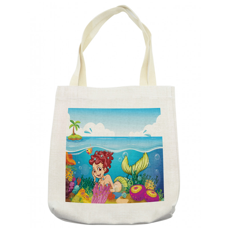 Palm Trees in Island Tote Bag