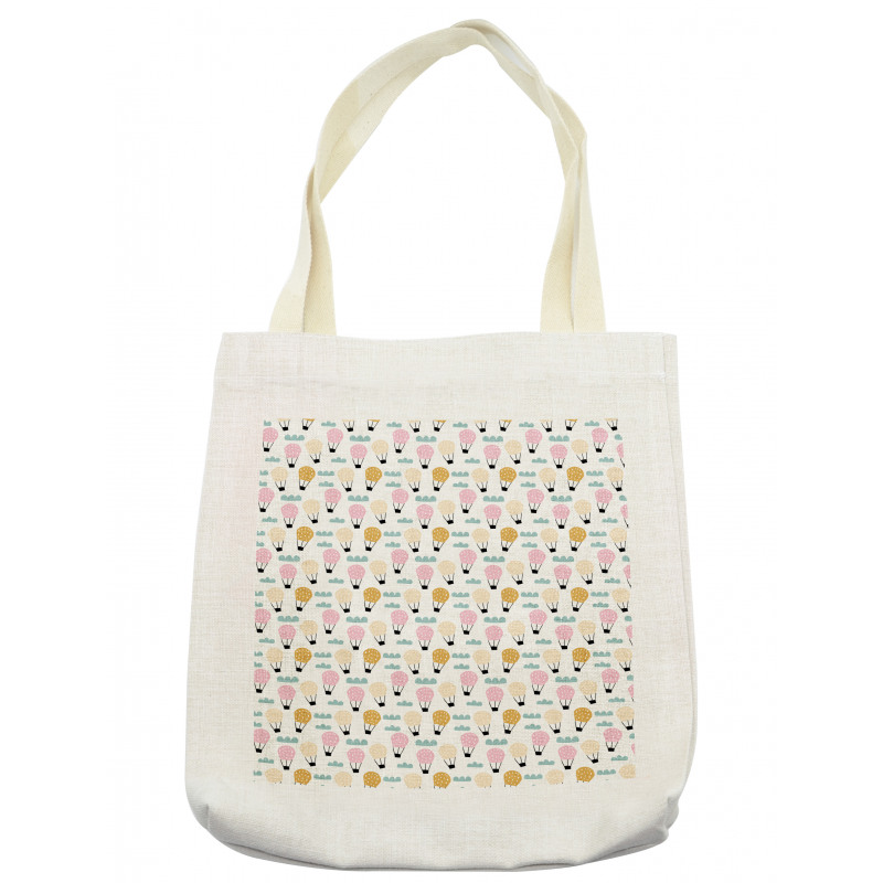 Pastel Sky Cartoon Tote Bag