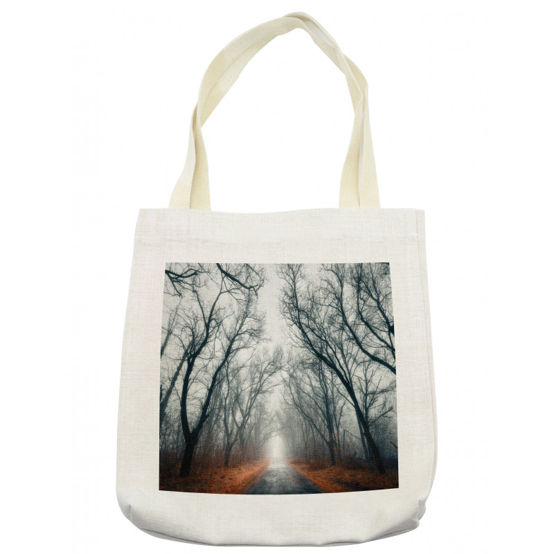 Autumn Sky and Leaves Tote Bag