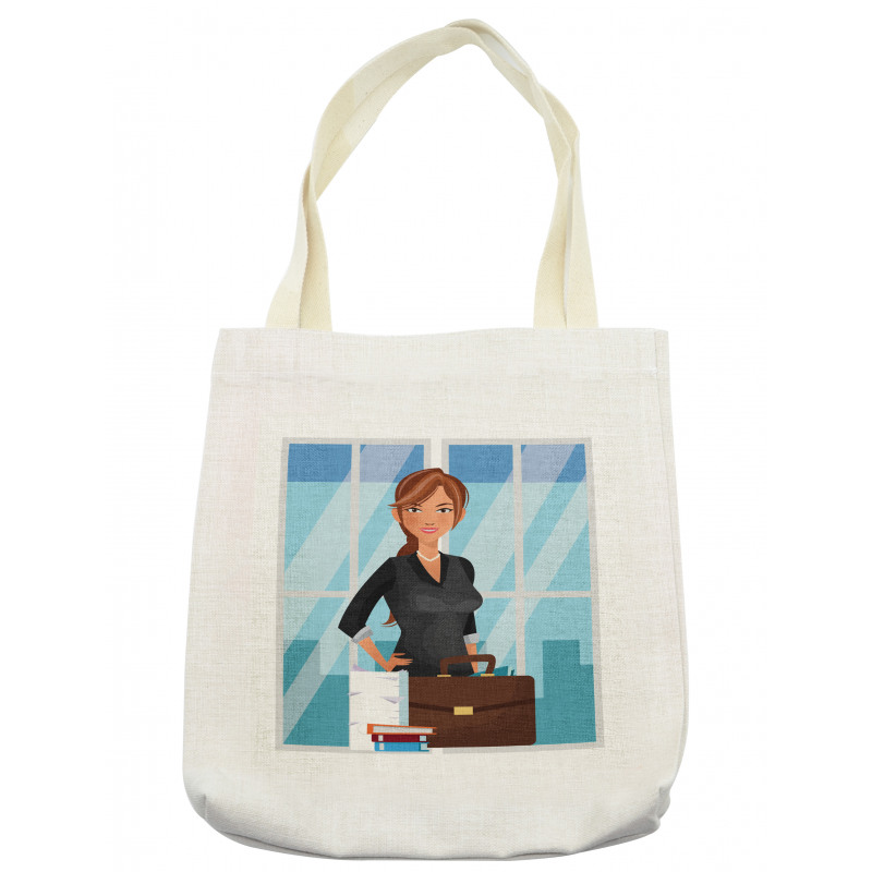 Businesswoman at Office Tote Bag