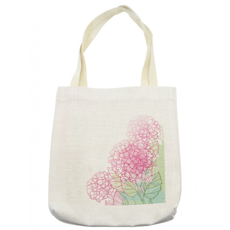 Grunge Paint Art Flowers Tote Bag