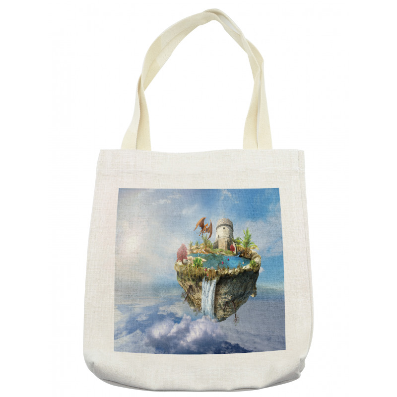 Dragon Castle Tower Tote Bag