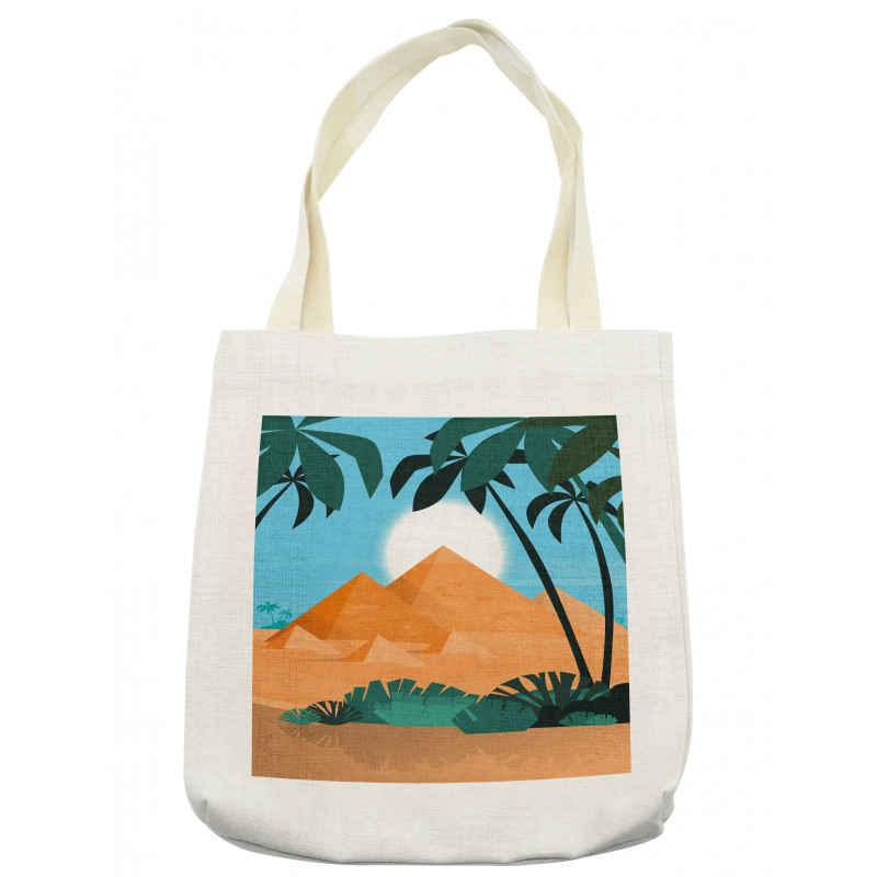 Desert and Pyramids Tote Bag