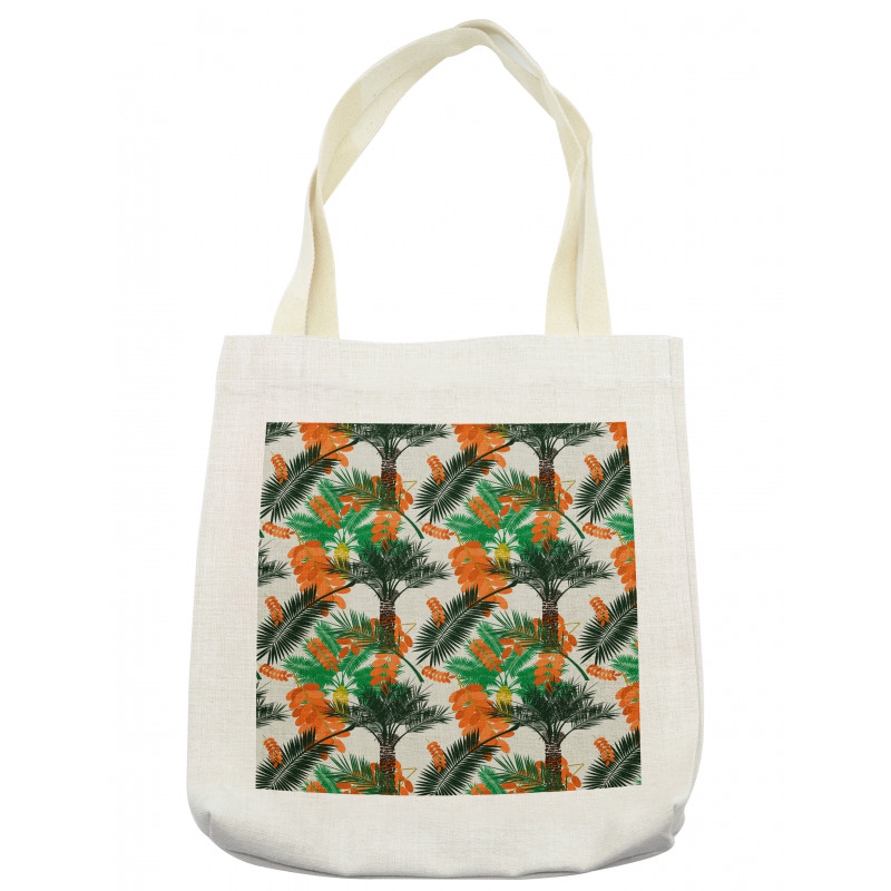 Date Palm Tree with Leaves Tote Bag