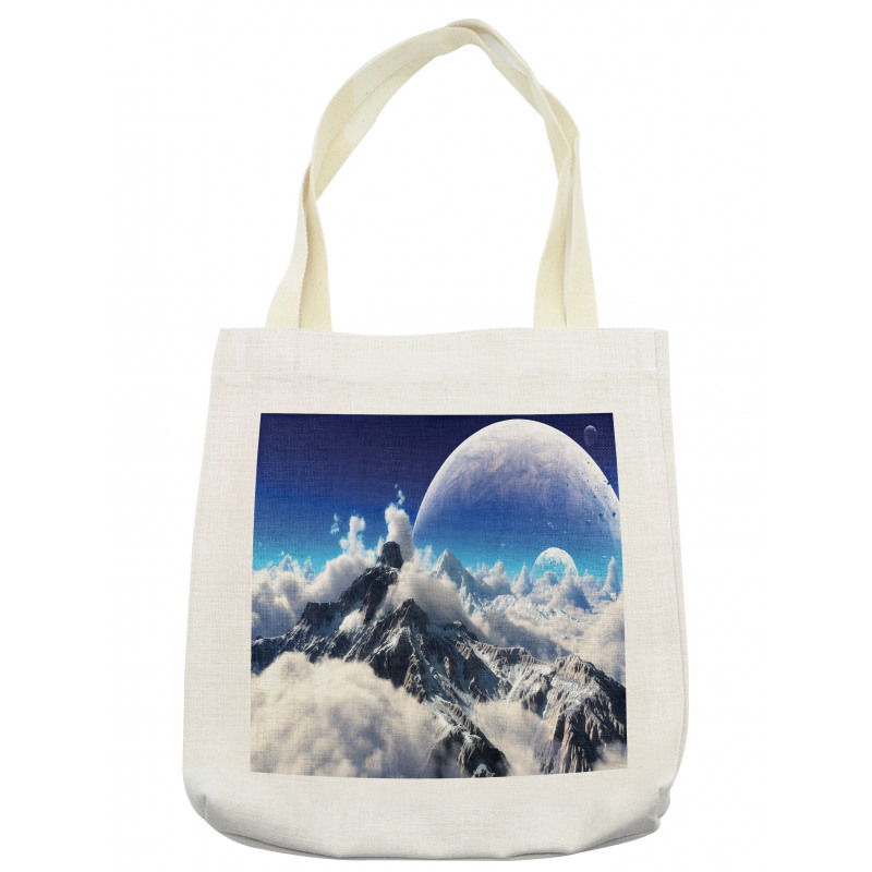 Snow Capped Mountain Tote Bag