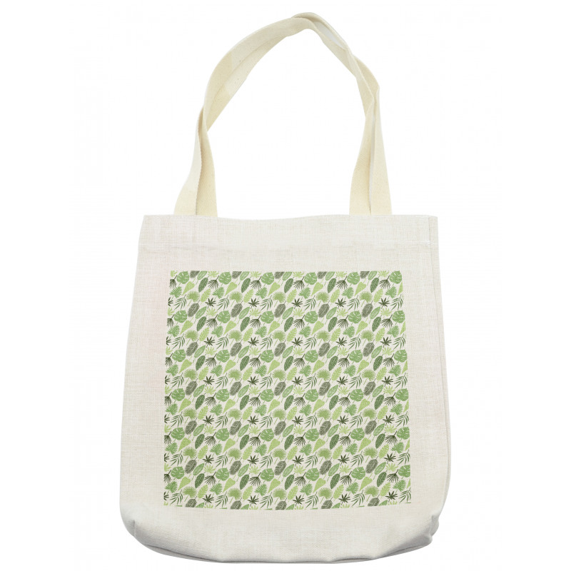 Hand Drawn Leaves Art Tote Bag