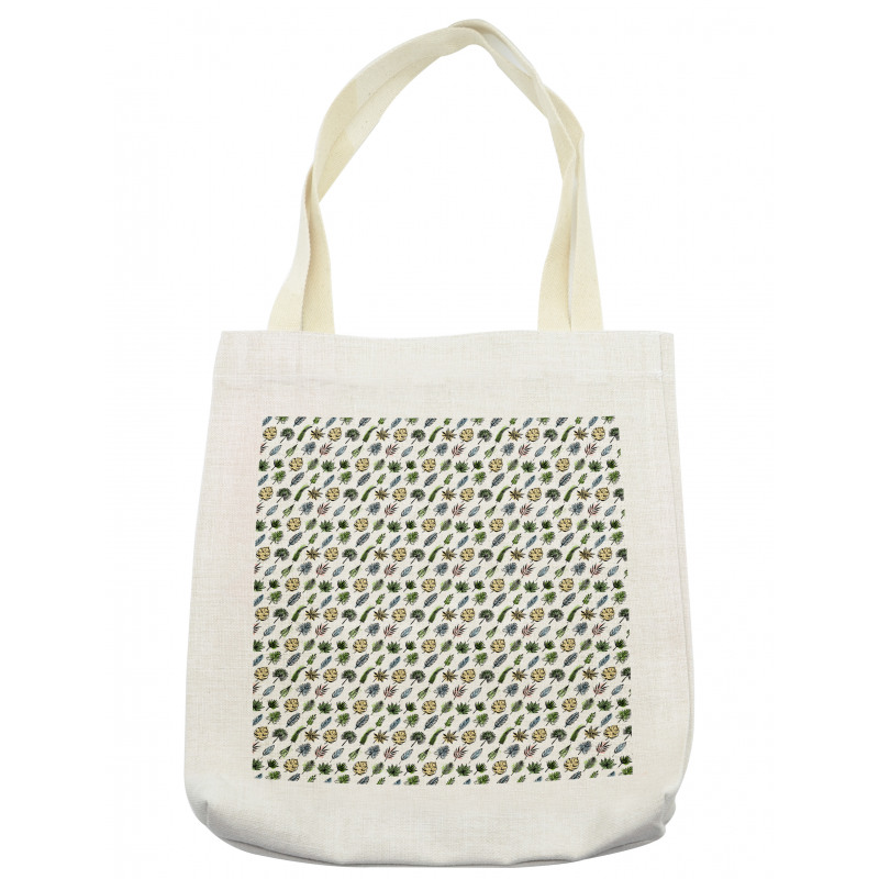 Leaves in Grunge Tote Bag