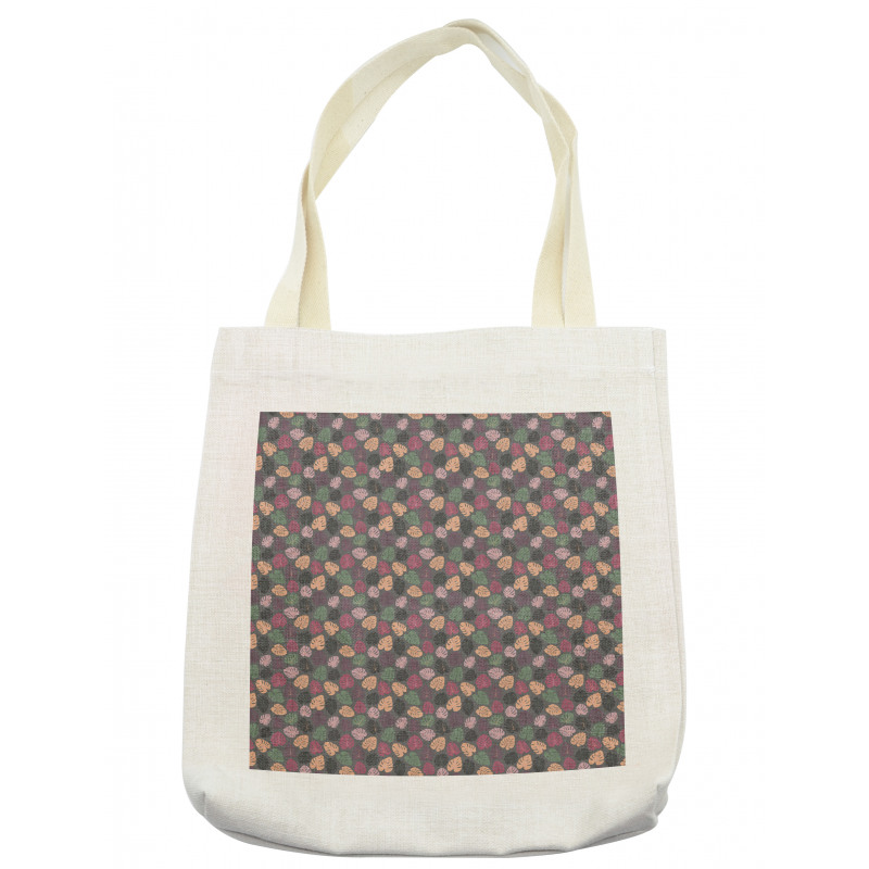 Pastel Abstract Leaves Tote Bag