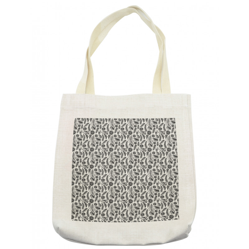 Vintage Plants Leaves Tote Bag