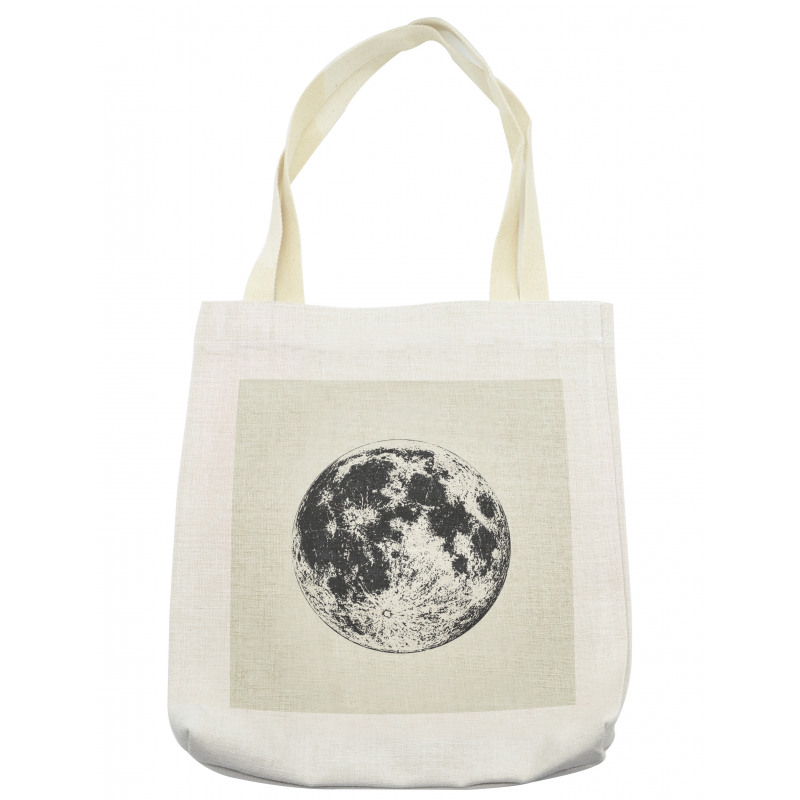 Detailed Sketchy Moon Tote Bag