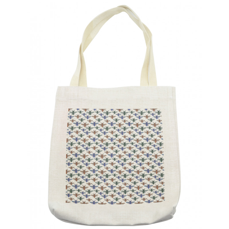 Abstract Colorful Flies Tote Bag