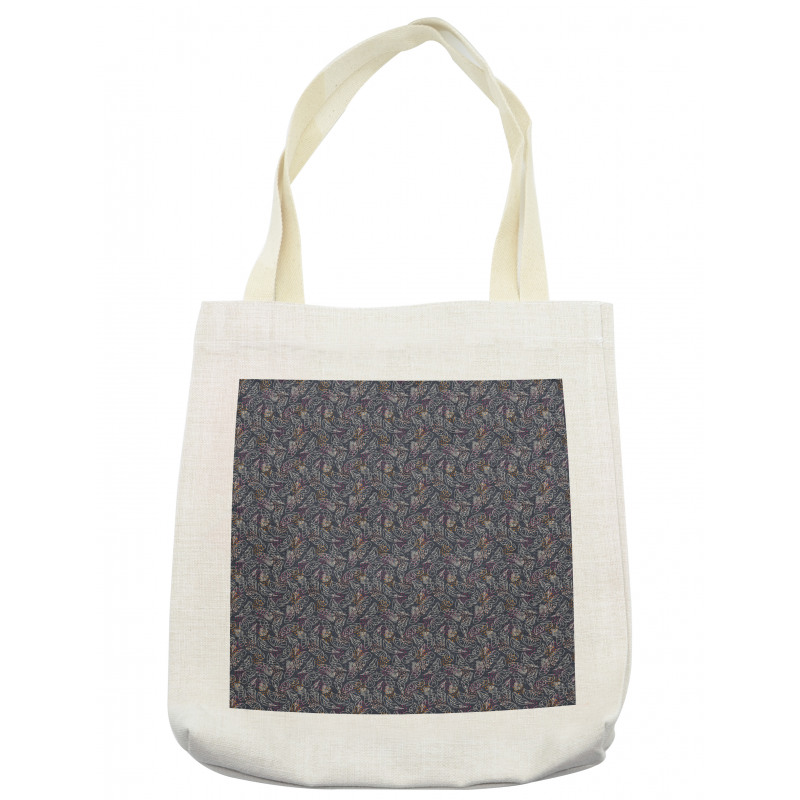 Line Art Butterfly Spots Tote Bag