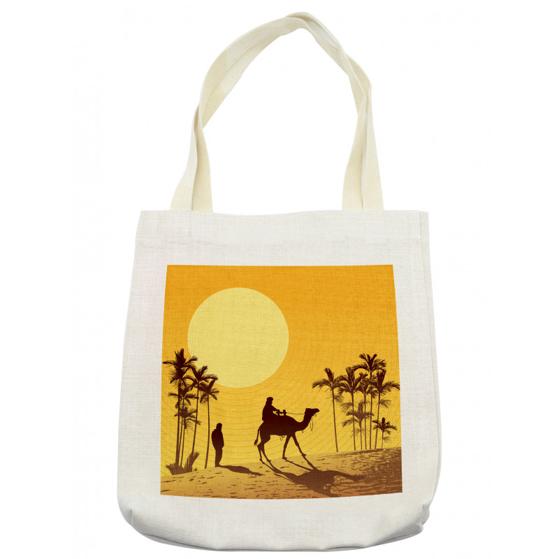 Camel Men and Palms Tote Bag