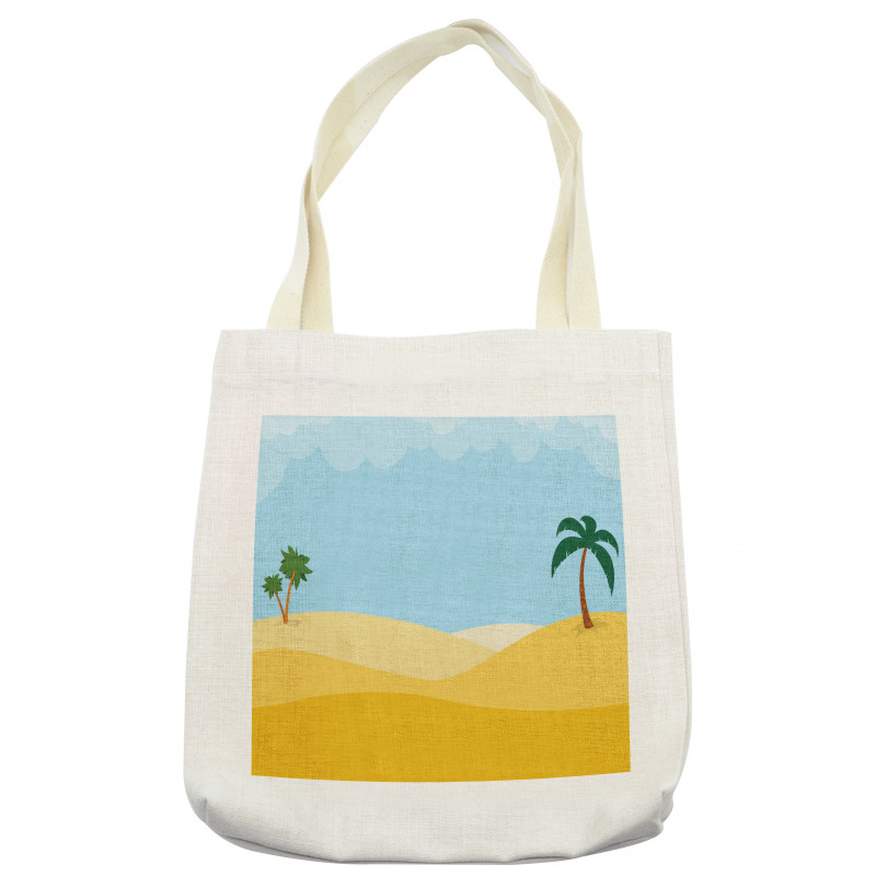 Tropical Palms on Desert Sky Tote Bag