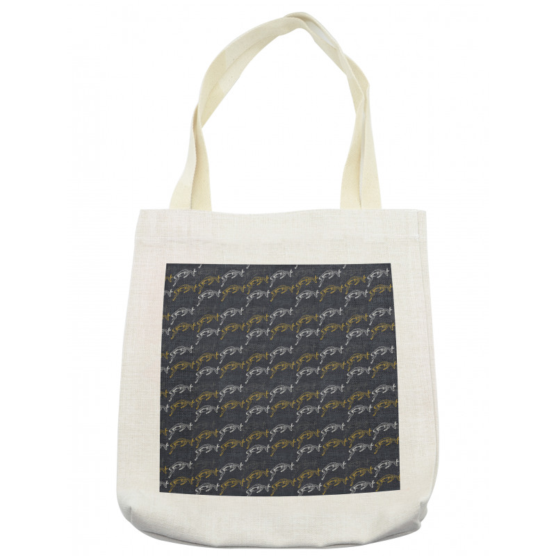 Modern Jumping Pose Animal Tote Bag