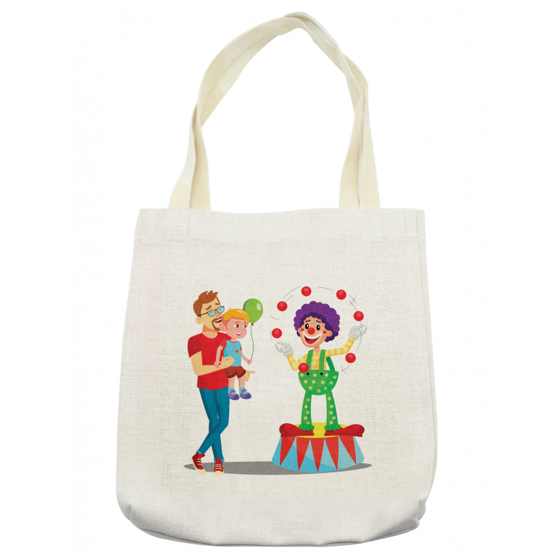 Father and Son Having Fun Tote Bag