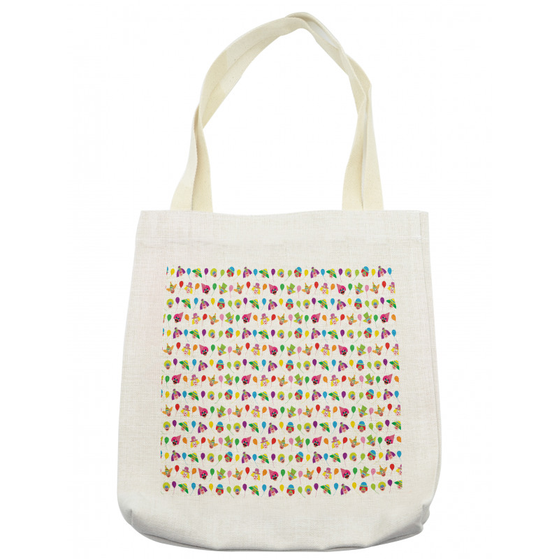 Colorful Balloons Funny Scene Tote Bag