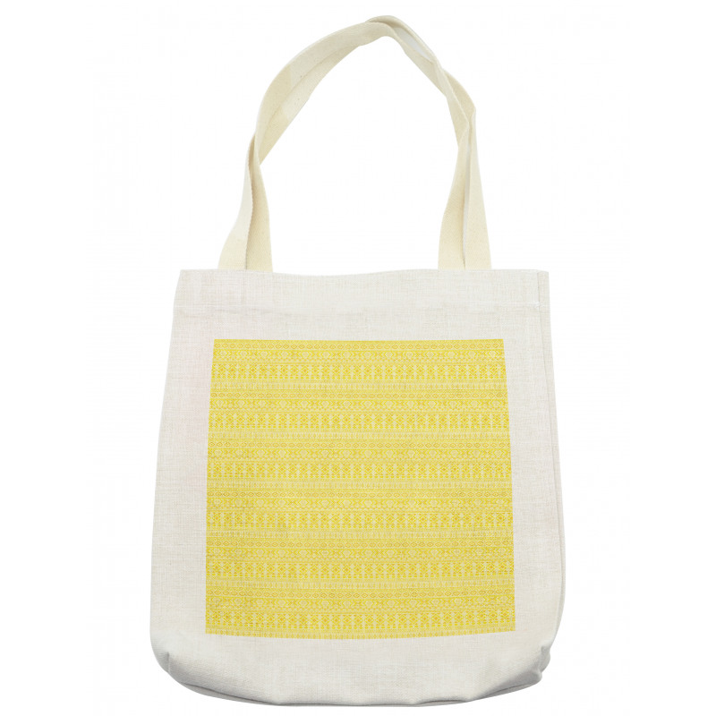 Folklore Yellow Monochrome Tote Bag