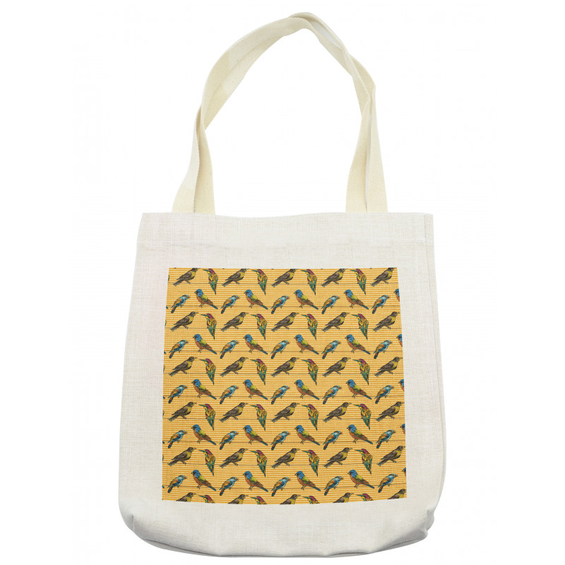 Exotic Avian Stripes Tote Bag