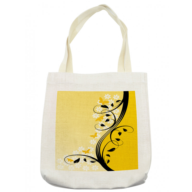 Butterfly Grape Leaves Art Tote Bag