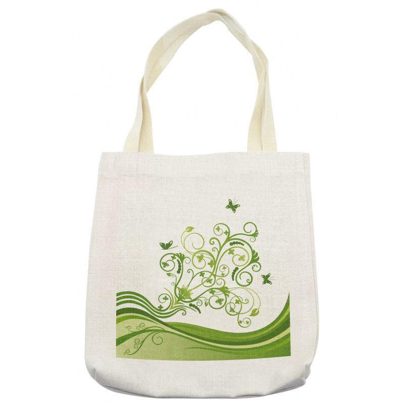 Colorful Botanical Leaves Tote Bag