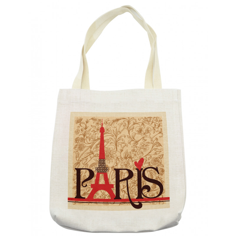 Paris Eiffel Tower View Tote Bag