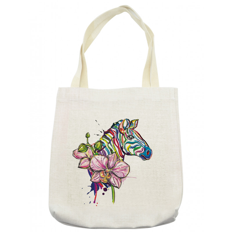 Animal Orchid Ink Art Tote Bag