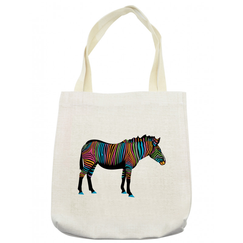 Animal Colorful Lines Tote Bag