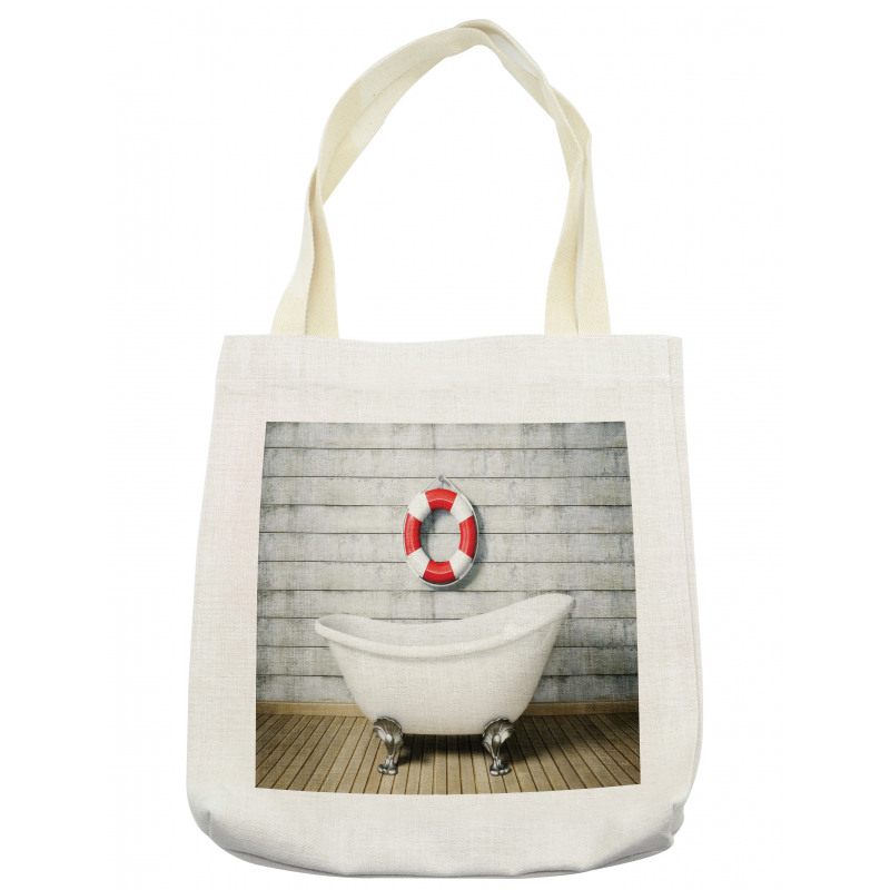 Grunge Wall Sailor Bath Tote Bag