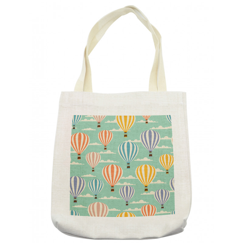 Retro Travel Balloons Tote Bag