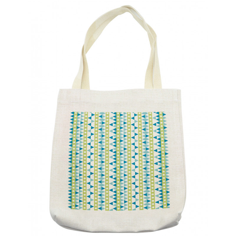 Geometric Circles Triangles Tote Bag