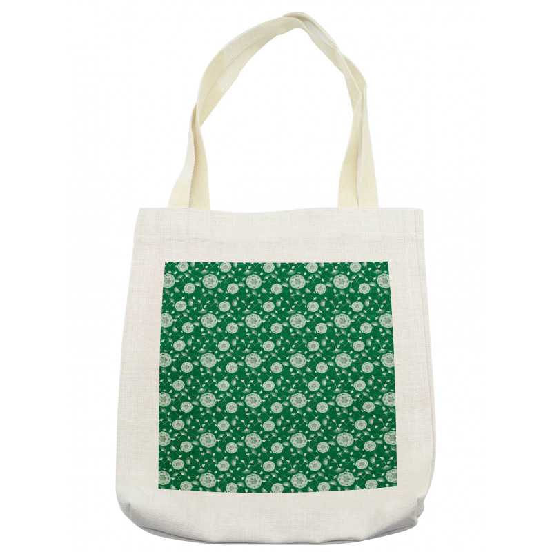 Botanical Pattern Seeds Tote Bag