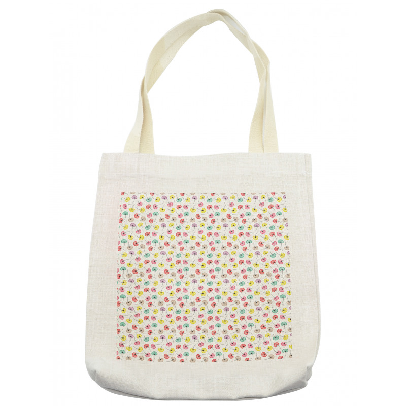 Colorful Floral Seeds Tote Bag