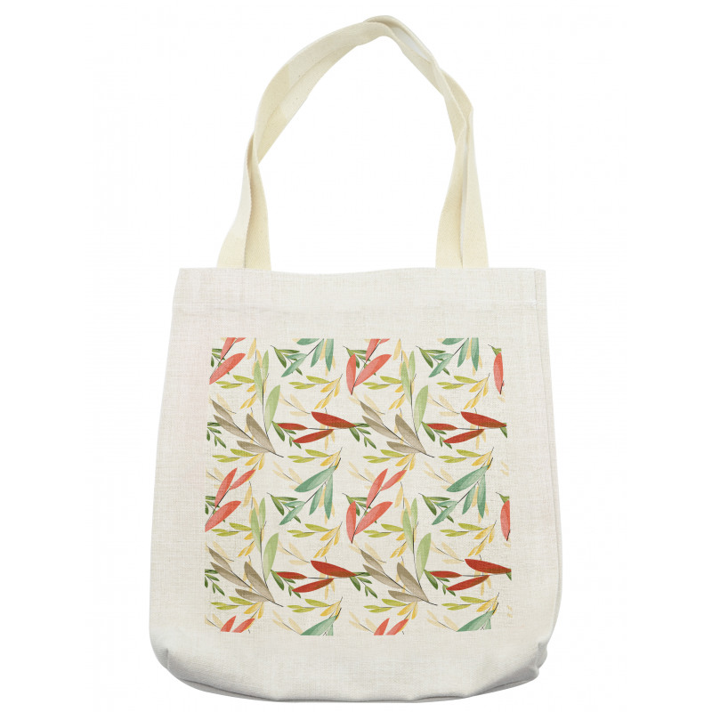 Abstract Modern Leaves Tote Bag