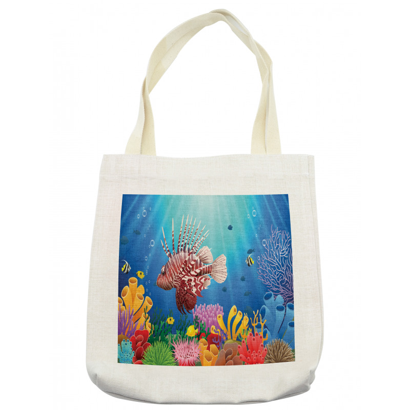 Colorful Marine Scenery Tote Bag