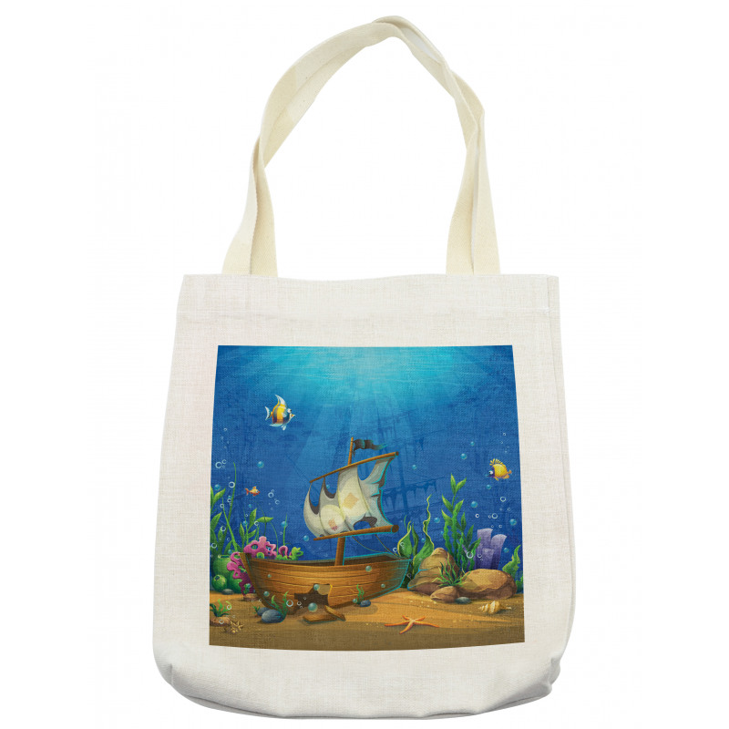 Undersea World Ship Wreck Tote Bag