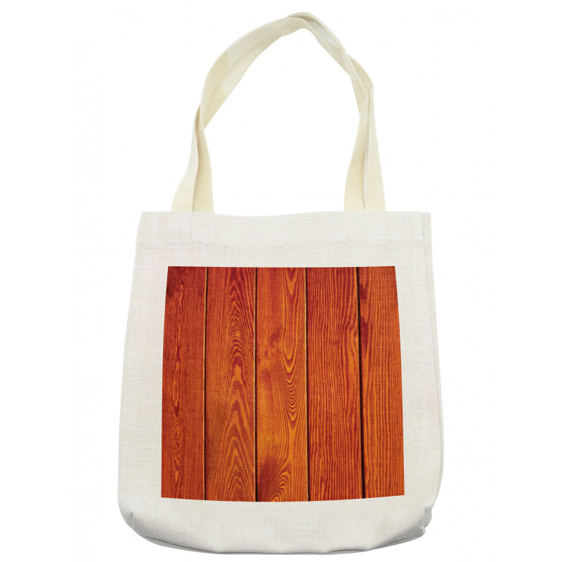 Wood Timber Floor Orange Tote Bag