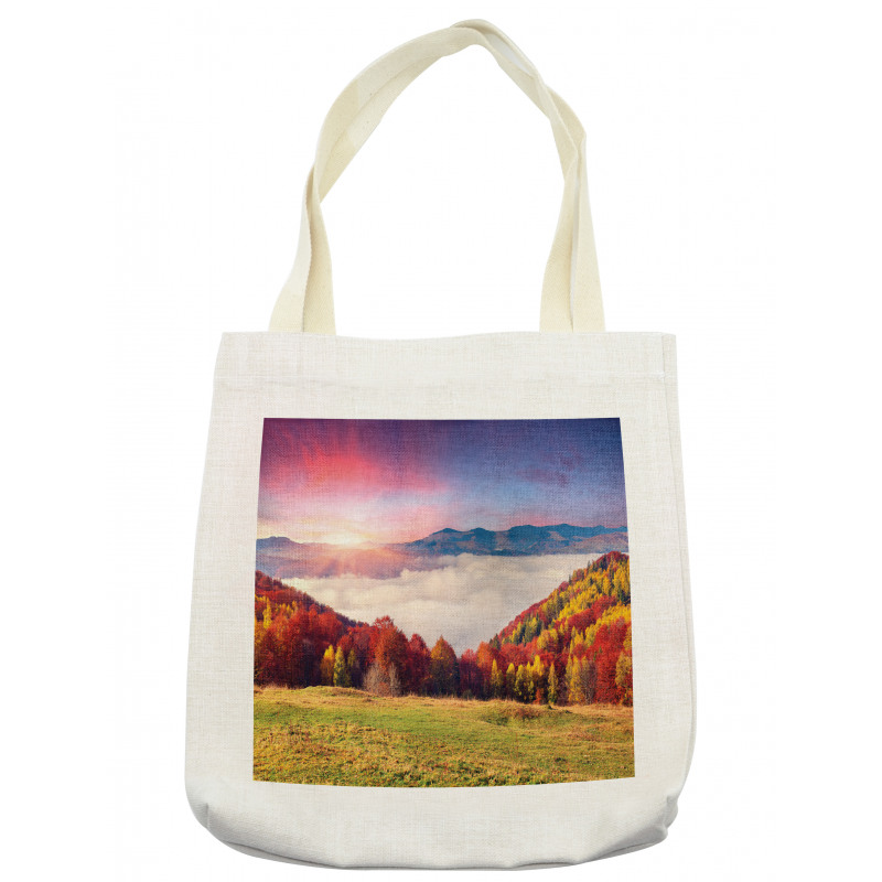 Fall Morning Mountain Tote Bag