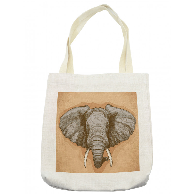 Wild Retro Elephants Tote Bag