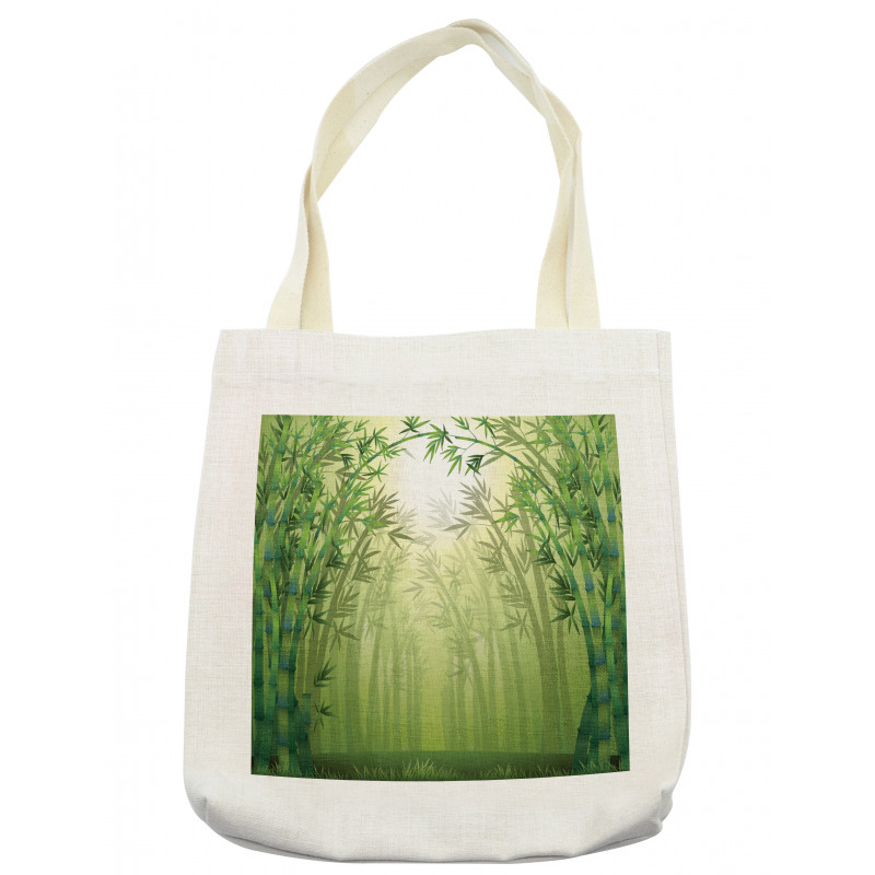 Bamboo Trees in Forest Tote Bag