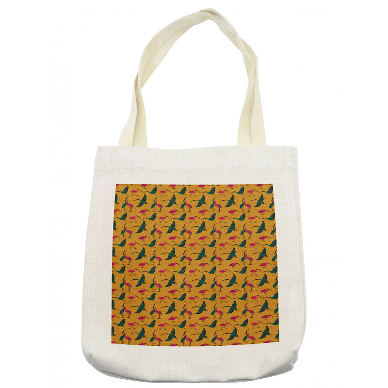 Folk Ornate Birds Tote Bag